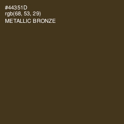 #44351D - Metallic Bronze Color Image